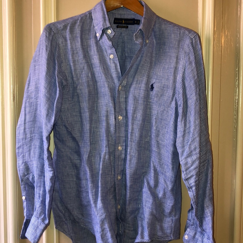 RALPH LAUREN linen button down shirt